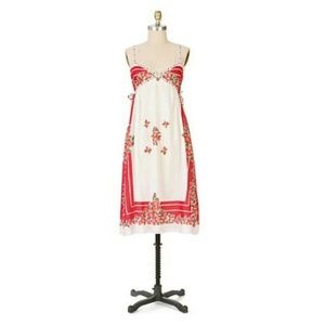 Anthropologie Anna Sui Strawberry BERRY BOWL Dress